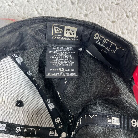 Chicago Bulls Hat Cap Adult Snapback Gray Red Basketball Hardwood Classic Men - Picture 14 of 14